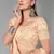 Peach embroidered net Semi Stitched bridal lehenga