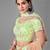 Light-green embroidered net Semi Stitched Bridal Lehenga