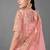 Peach embroidered art Silk Semi Stitched Bridal Lehenga