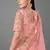 Peach embroidered art silk Semi Stitched bridal lehenga