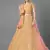 Yellow embroidered art silk Semi Stitched bridal lehenga