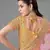 Yellow embroidered art silk Semi Stitched bridal lehenga