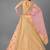 Yellow embroidered art silk Semi Stitched bridal lehenga