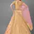 Yellow embroidered art silk Semi Stitched bridal lehenga