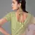 Light-green embroidered art silk Semi Stitched bridal lehenga