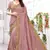 Pink embroidered silk saree with blouse