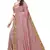 Pink embroidered silk saree with blouse