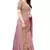 Pink embroidered silk saree with blouse