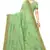 Light green embroidered silk saree with blouse