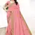 Light pink embroidered silk saree with blouse