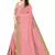 Light pink embroidered silk saree with blouse