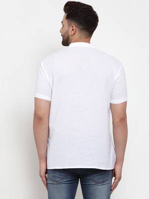 White woven cotton men-kurtas 2