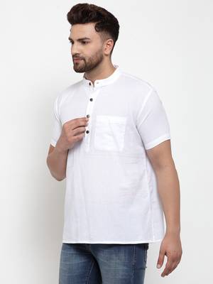 White woven cotton men-kurtas 3