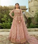 Blush Pink Layered Anarkali Suit