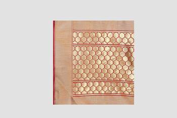 red woven silk saree with blouse 5