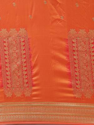 yellow woven silk saree with blouse 3