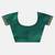 green woven silk saree with blouse