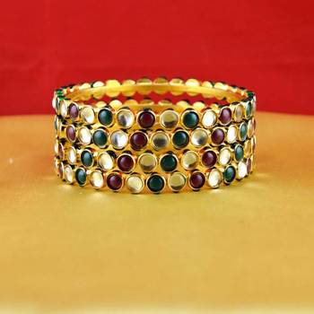 gold platted bangles size-2.4,2.6 2