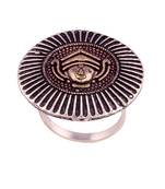 Antique Silver Oxidised Artistic Crafted Adjustable Finger Ring for Women/Girls 