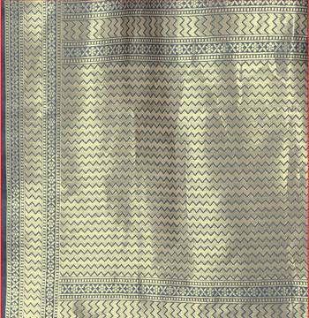 grey woven silk saree with blouse 5