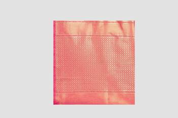 pink woven silk saree with blouse 5