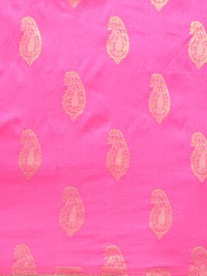 pink woven kanchipuram silk saree with blouse 3