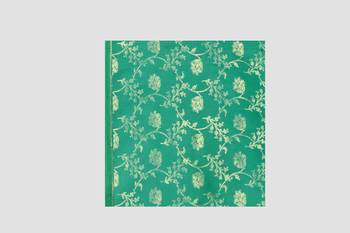 green woven art silk saree with blouse 5