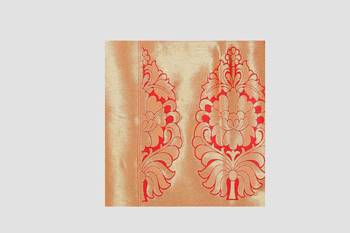 red woven silk saree with blouse 5