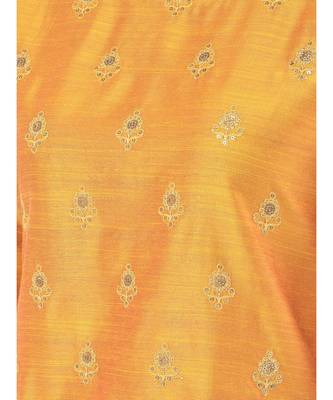 Yellow Embroidered Straight Kurta 6