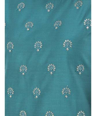 Green Embroidered Straight Kurta 6