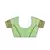 Light green embroidered silk saree with blouse