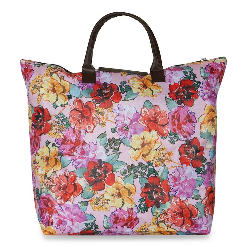 NFI essentials Handy Fold Up Shopping Bag Foldable Shopping Handbag Travel Bag Women Shoulder Waterproof Bag (Pack of 2)