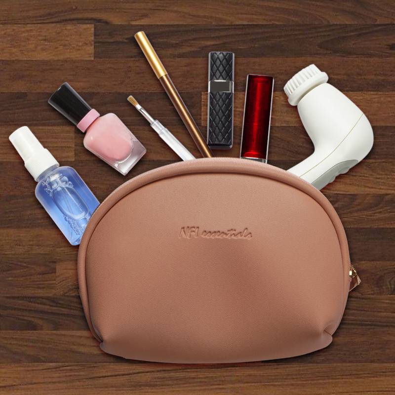 NFI essentials Cosmetic Pouch Vanity Kit Jewellery Organiser Stationery Pencil Case Makeup Pouch Travel Bag (Pack of 3)