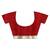 Maroon woven katan silk saree with blouse