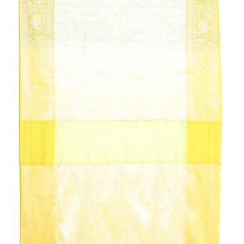Green woven kanchipuram silk saree with blouse 3
