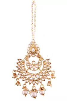 Traditional  Kundan Studded Maang Tikka for Women/Girls (T2019W)