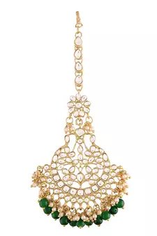 Traditional Kundan & Stone Studded Maang Tikka for Women & Girls 