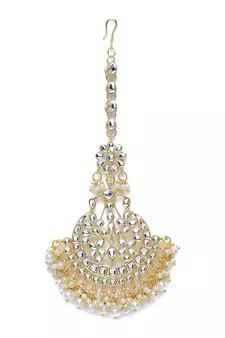 Traditional Kundan & Stone Studded Maang Tikka for Women & Girls 