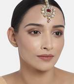 Traditional Kundan & Stone Studded Maang Tikka for Women & Girls 