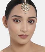 Traditional Kundan & Stone Studded Maang Tikka for Women & Girls 