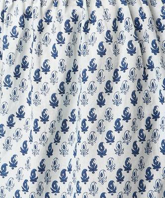White Cotton Anarkali Printed Kurta Palazzo and Dupatta Set 4