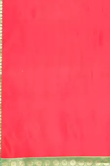 Red woven katan silk saree with blouse