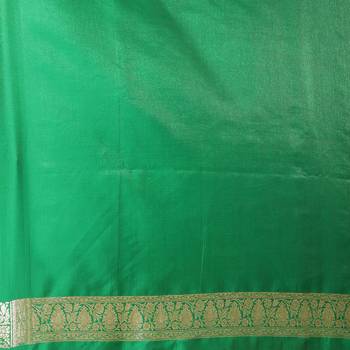 Purple woven satin saree with blouse 5