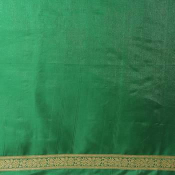 Purple woven satin saree with blouse 5