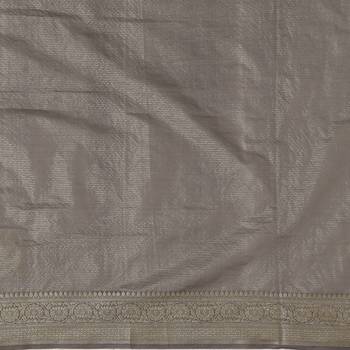Purple woven cotton saree with blouse 4