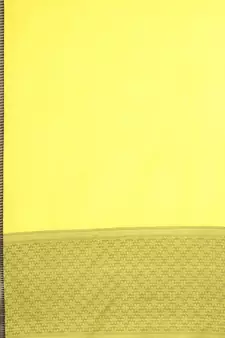 Yellow and Black Art Silk Zari Embroidered Saree