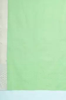 Green woven art silk saree with blouse