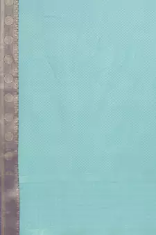 Blue woven art silk saree with blouse