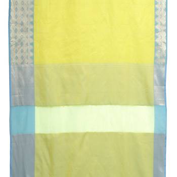 Beige woven art silk saree with blouse 4