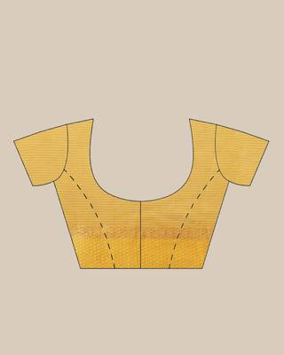   beige woven cotton saree with blouse 3